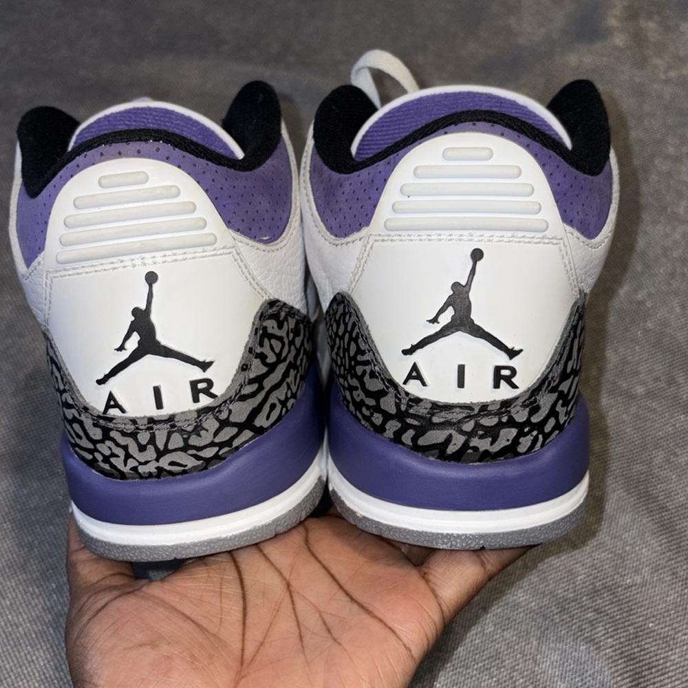 Jordan Retro 3 Dark Iris size 7Y… - Picture 5 of 5